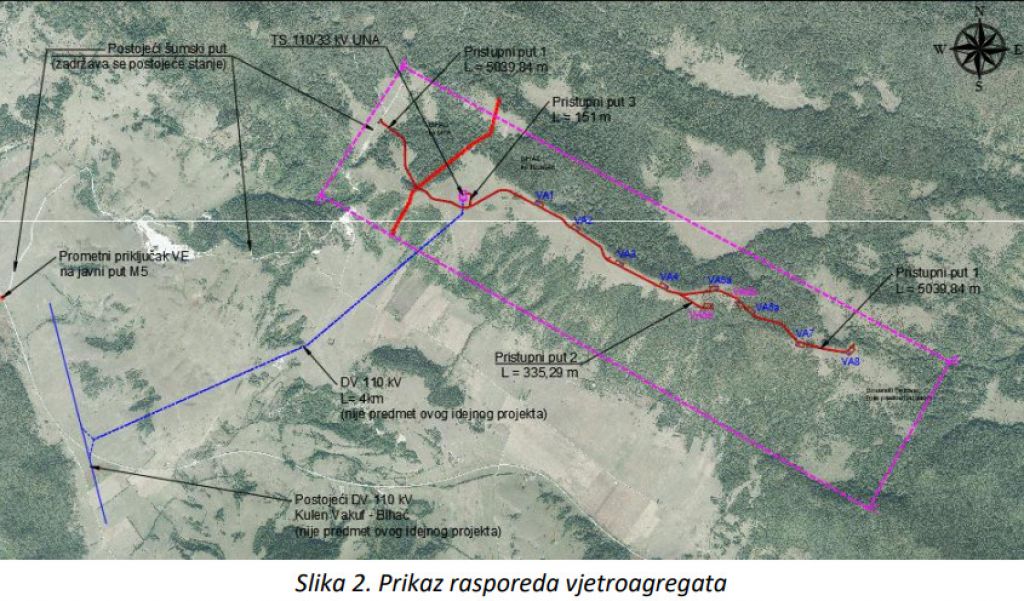 Vjetroelektrana Una Teočak Bihać